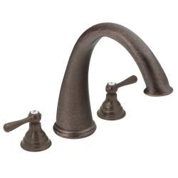 Moen Oil Rubbed Bronze Double handle High Arc Roman Tub Faucet
