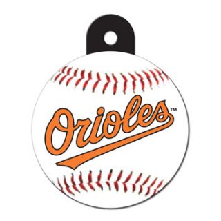 Baltimore Orioles MLB Personalized Engraved Pet ID Tag, 1 1/4 W X 1 1/2 H