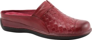 Womens SoftWalk San Marcos Woven   Dark Red Burnished Veg Kid Leather Casual Sh