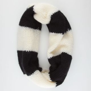 Chunky Knit Infinity Scarf Black Combo One Size For Women 223149149