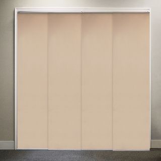 Cordless Panel System Mountain Almond (Almond Style Window panelEnergy saving YesMaterials Polyester, aluminum Dimensions 96 inches long x 43.25 to 78 inches wide Panel system may be installed both as inside or outside mountPanels may be cut down to d