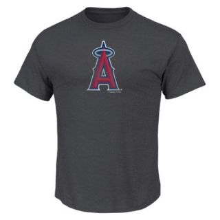 MLB Mens Los Angeles Angels Crew Neck T Shirt   Grey (S)