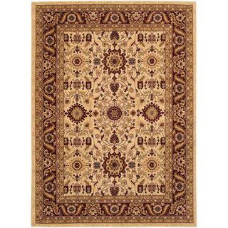 Anatolia Antique Kashan/ Cream red Rug (311 X 56) (CreamSecondary colors Beige, Green, Red and TanPattern FloralTip We recommend the use of a non skid pad to keep the rug in place on smooth surfaces.All rug sizes are approximate. Due to the difference 