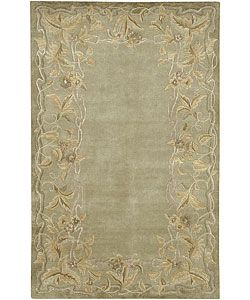 Hand knotted Tan Karur Collection Semi worsted New Zealand Wool Rug (26 X 10) (BeigePattern FloralMeasures 0.625 inch thickTip We recommend the use of a non skid pad to keep the rug in place on smooth surfaces.All rug sizes are approximate. Due to the d