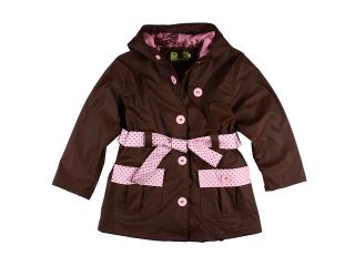 Western Chief Kids Frenchy French Rain Coat FA11 Girls Jacket (Brown)