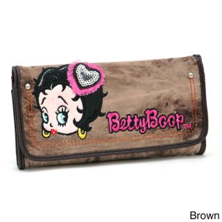 Betty Boop Denim Checkbook Wallet