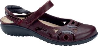 Womens Naot Rongo   Deep Shiraz Leather/Wine Patent Leather Adjustable Width Sh