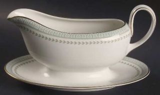 Royal Doulton Berkshire Gravy Boat with Attached Underplate, Fine China Dinnerwa