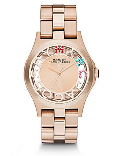 Marc by Marc Jacobs Crystal & Rose Goldtone Stainless Steel Watch   Rose Gold