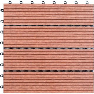 Bamboo 12 inch Floor Tiles (pack Of 11) (Bamboo, plastic Dimensions 0.75 inches tall x 12 inches square  Number of pieces per box 11 tilesSquare feet 11 square feet  Delivery options UPS  Insatallation Snap lock plastic grid allows for easy DIY insta