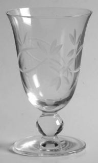 Schott Zwiesel Dolce Vita Flora Wine Glass   Gray Cut Leaf Design On Bowl