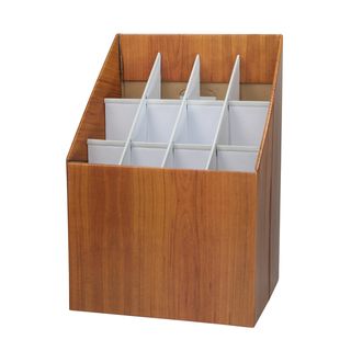 Adir 12 opening Upright Roll File (WalnutFinish Wood grainNumber of drawers/compartments 12Stores plans neatly and compactlyReinforced compartments for extra protectionDurable and attractive finishMaterials Corrugated fiberboardDimensions 22 inches hi