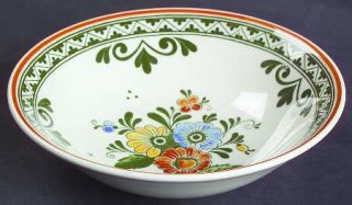 Villeroy & Boch Alt Amsterdam Coupe Cereal Bowl, Fine China Dinnerware   Red,Blu
