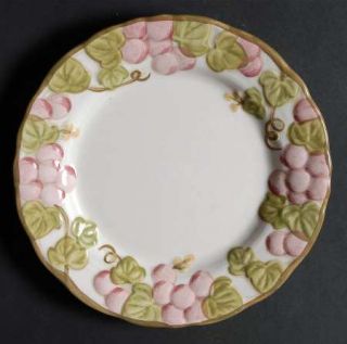 Metlox   Poppytrail   Vernon Vintage Pink Salad Plate, Fine China Dinnerware   P