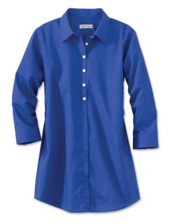 Care free Button front Tunic, Sapphire, 16
