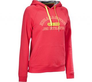 Womens New Balance Essentials Pullover Hoodie WET3391   Ruby Fleece Outerwear