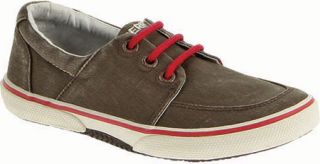 Boys Sperry Top Sider Voyager   Brown/Red Canvas Casual Shoes