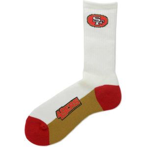 San Francisco 49ers For Bare Feet Crew White 506 Sock