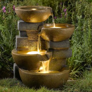 Pots Led Lights/ Water Fountain