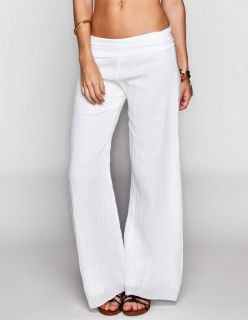 Womens Gauze Pants White In Sizes Medium, Large, X Large, Small For Women