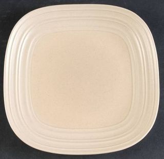 Mikasa Swirl Square Tan Salad Plate, Fine China Dinnerware   All Tan,Embossed Ri