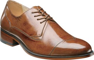Mens Stacy Adams Steadman 24860   Tan Buffalo Leather Lace Up Shoes