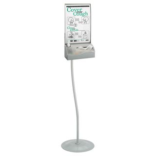 Hygiene Station (GreyModel 4262Materials Steel, plasticDimensions 11.25 inches wide x 15 inches depth x 64 inches high )