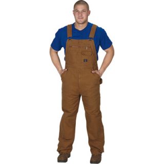 Key Unlined Duck Bib Overall   Saddle, 40in. Waist x 32in. Inseam, Model# 210.28