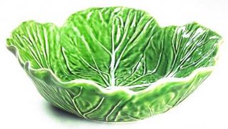 Bordallo Pinheiro Cabbage Green 9 Round Vegetable Bowl, Fine China Dinnerware  