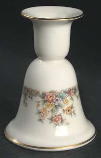 Noritake Gallery Small Candlestick, Fine China Dinnerware   Ivory,Multicolor Flo