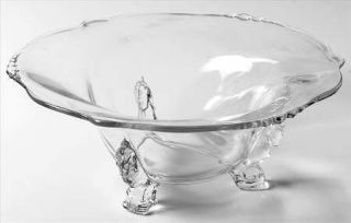 Heisey Waverly 10 Sea Horse Toed Bowl   Stem #5019/#1519, Wave/Swirl Design
