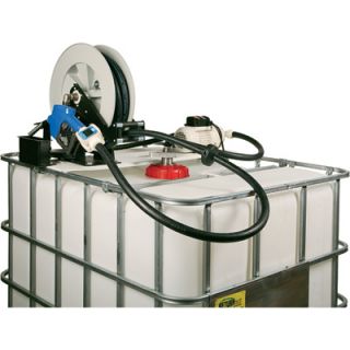 LiquiDynamics DEF IBC Tote System with Reel   Electric, Stainless Steel Nozzle,