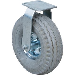 10in. Caster with Pneumatic Nonmarking Tire   Fixed Caster, 350 Lb. Capacity