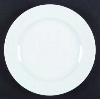 Christopher Stuart Grand Blanc Dinner Plate, Fine China Dinnerware   All White