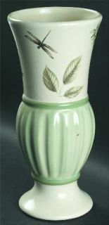 Haeger Naturewood Footed Vase, Fine China Dinnerware   Leaves, Insects, Giftware