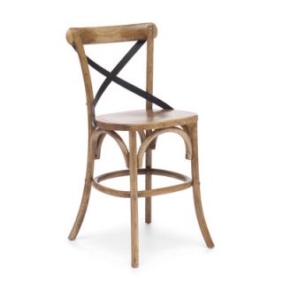Zuo Era Union Square Bar Chair 980 Finish Natural, Seat Height Counter