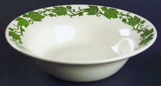 Royal (USA) English Ivy (Rim) Rim Cereal Bowl, Fine China Dinnerware   Green Ivy