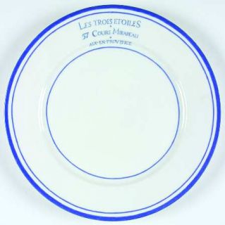 American Atelier French Bistro Dinner Plate, Fine China Dinnerware   Blue&White,