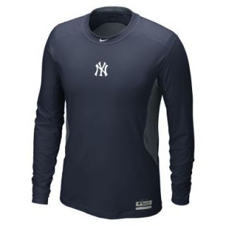 Nike Pro Combat Hypercool (MLB Yankees) Mens Baseball Shirt   Navy