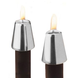 Silver plated Candle Followers (set Of 2)