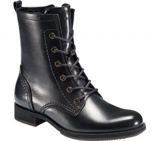 Womens ECCO Saunter Lace Boot   Black Kalahari Boots