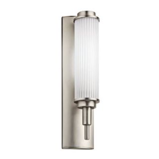 Kichler 11108SN Soft Contemporary/Casual Lifestyle Wall Sconce 1 Light Fluorescent Fixture Satin Nickel
