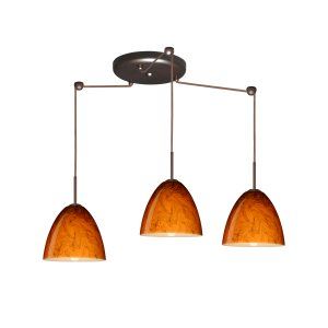 Besa Lighting BEL 3JC 4470HB BR Vila Pendant