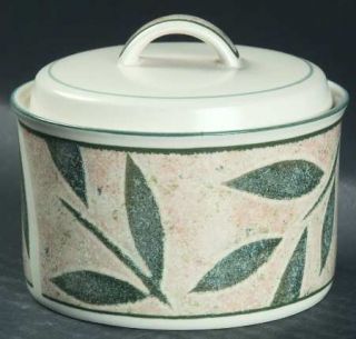 Mikasa NatureS Song Sugar Bowl & Lid, Fine China Dinnerware   Stoneware, Intagl