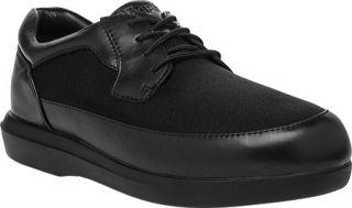 Womens Propet PedWalker 2   Black Smooth Leather/Nylon Diabetic Shoes