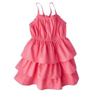 Cherokee Infant Toddler Girls Sleeveless Ruffle Dress   Fruit Punch Pink 2T