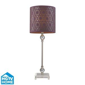 Dimond Lighting DMD HGTV145 Universal Brushed Steel & Acrylic Table Lamp