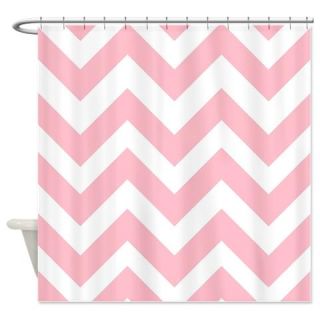  Pink Chevron Shower Curtain  Use code FREECART at Checkout