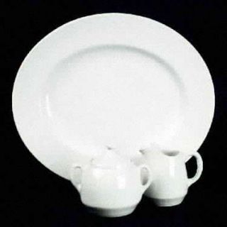 Franciscan Viking 14 Oval Serving Platter, Fine China Dinnerware   All White, R