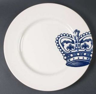 Royal Stafford Crown Dinner Plate, Fine China Dinnerware   Dark Blue Crown On Wh